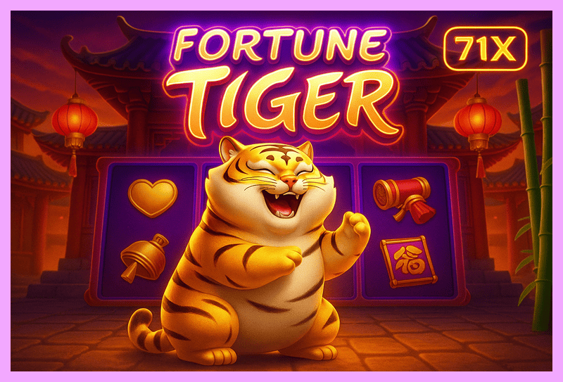 Fortune Tiger é um jogo imperdível no 71X Casino
